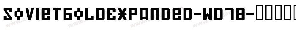 SovietBoldExpanded-wD78字体转换