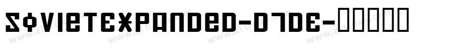 SovietExpanded-d7DE字体转换