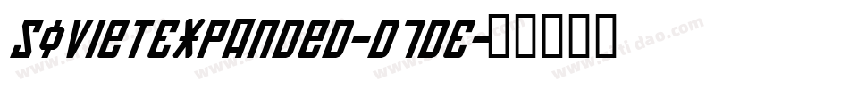 SovietExpanded-d7DE字体转换