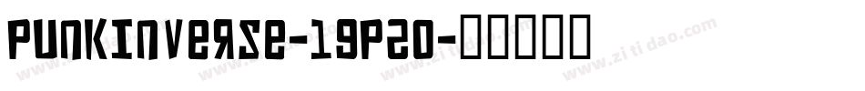 PunkInverse-1GP20字体转换