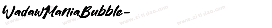 WadawManiaBubble字体转换