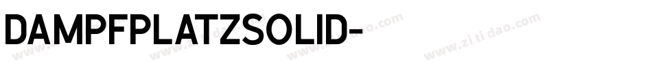 DampfplatzSolid字体转换