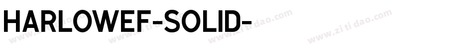 HarlowEF-Solid字体转换