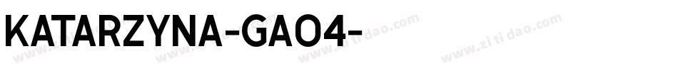 Katarzyna-gA04字体转换