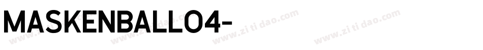 Maskenball04字体转换