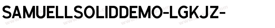 SamuellSolidDemo-lgKJZ字体转换