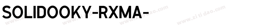 SolidOoky-rxmA字体转换