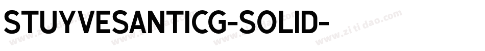StuyvesantICG-Solid字体转换