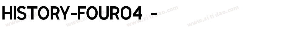 history-four04字体字体转换