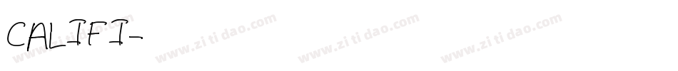 CALIFI字体转换