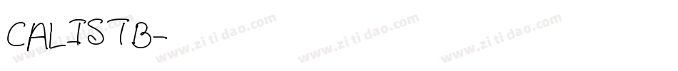 CALISTB字体转换
