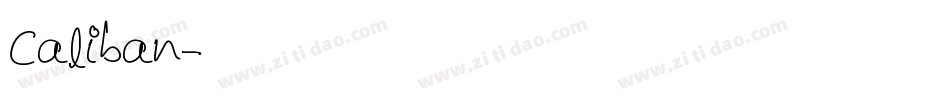 Caliban字体转换