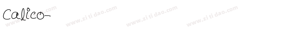 Calico字体转换