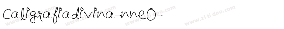 Caligrafiadivina-nneO字体转换