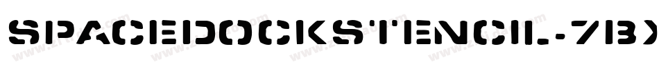 SpacedockStencil-7BXV字体转换