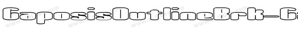 GaposisOutlineBrk-Galm字体转换
