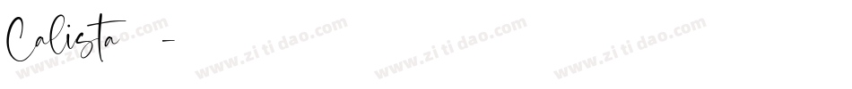 Calista手机版字体转换