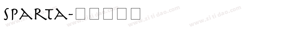 Sparta字体转换
