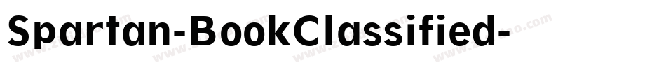 Spartan-BookClassified字体转换