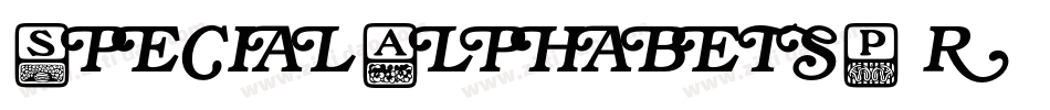 SpecialAlphabetsP05字体转换