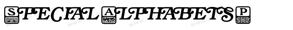 SpecialAlphabetsP08字体转换