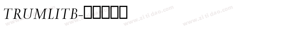 TRUMLITB字体转换