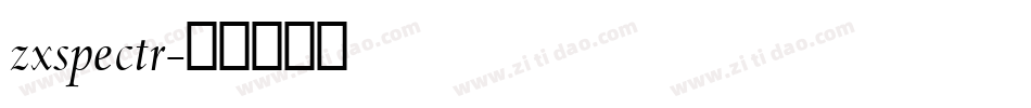 zxspectr字体转换