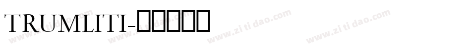 TRUMLITI字体转换