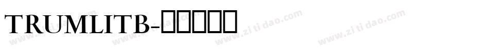 TRUMLITB字体转换