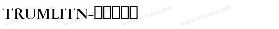 TRUMLITN字体转换