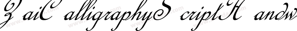 ZaiCalligraphyScriptHandwritten-2OvV3字体转换 ZaiCalligraphyScriptHandwritten-2OvV3字体转换