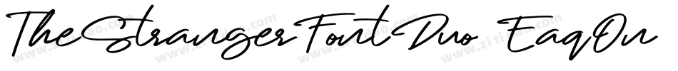 TheStrangerFontDuo-EaqOn字体转换 TheStrangerFontDuo-EaqOn字体转换