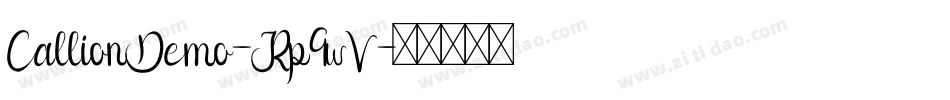CallionDemo-Rp9wV字体转换