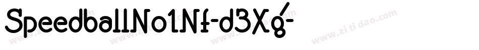 SpeedballNo1Nf-d3Xg字体转换