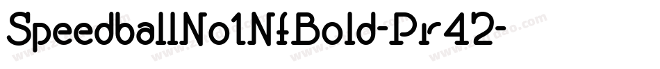 SpeedballNo1NfBold-Pr42字体转换