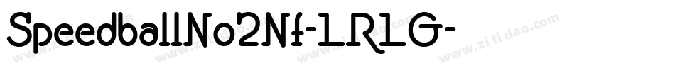 SpeedballNo2Nf-LRLG字体转换