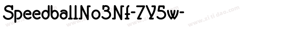 SpeedballNo3Nf-7Y5w字体转换