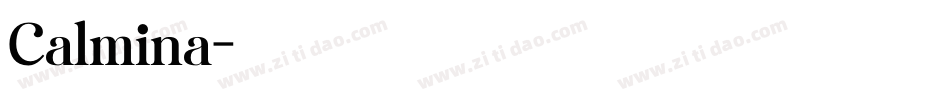 Calmina字体转换