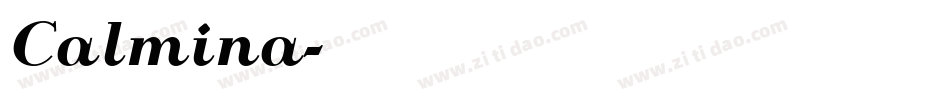 Calmina字体转换