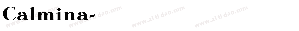 Calmina字体转换