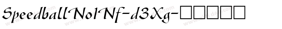 SpeedballNo1Nf-d3Xg字体转换