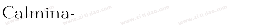 Calmina字体转换