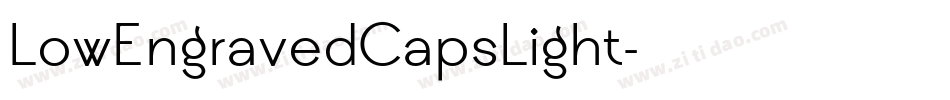 LowEngravedCapsLight字体转换