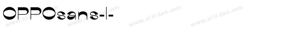 OPPOsans-l字体转换
