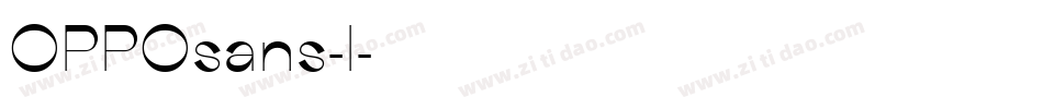 OPPOsans-l字体转换