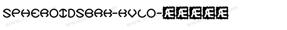 SpheroidsBrk-KvLo字体转换