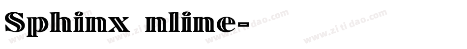 SphinxInline字体转换