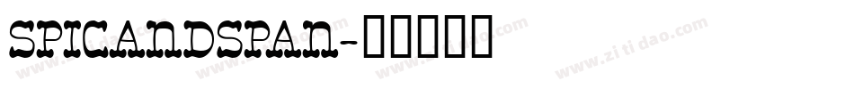 Spicandspan字体转换