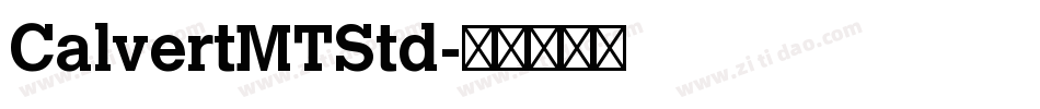 CalvertMTStd字体转换