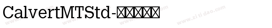 CalvertMTStd字体转换